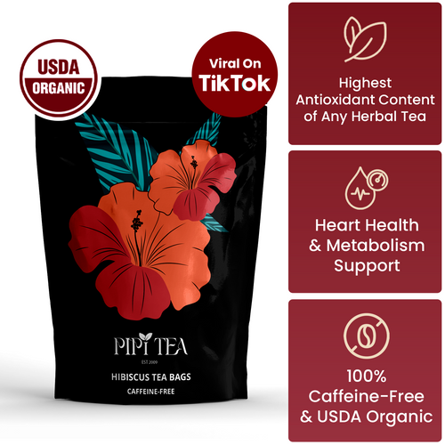 Organic Hibiscus Pyramid Tea Bags - view 1