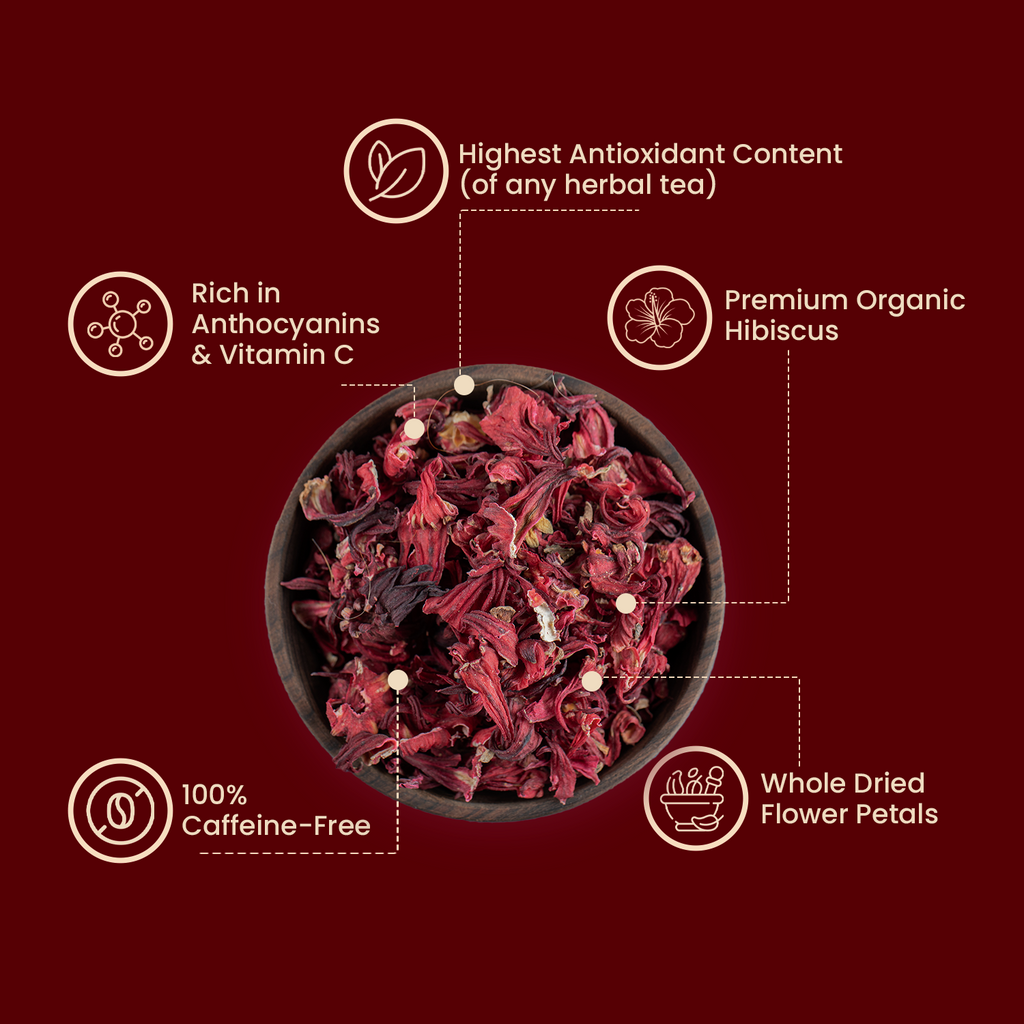 Organic Hibiscus Pyramid Tea Bags - view 3