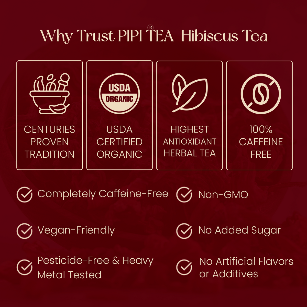 Organic Hibiscus Pyramid Tea Bags - view 5